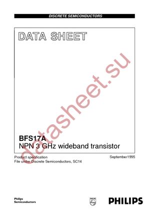 BFS17A T/R datasheet  